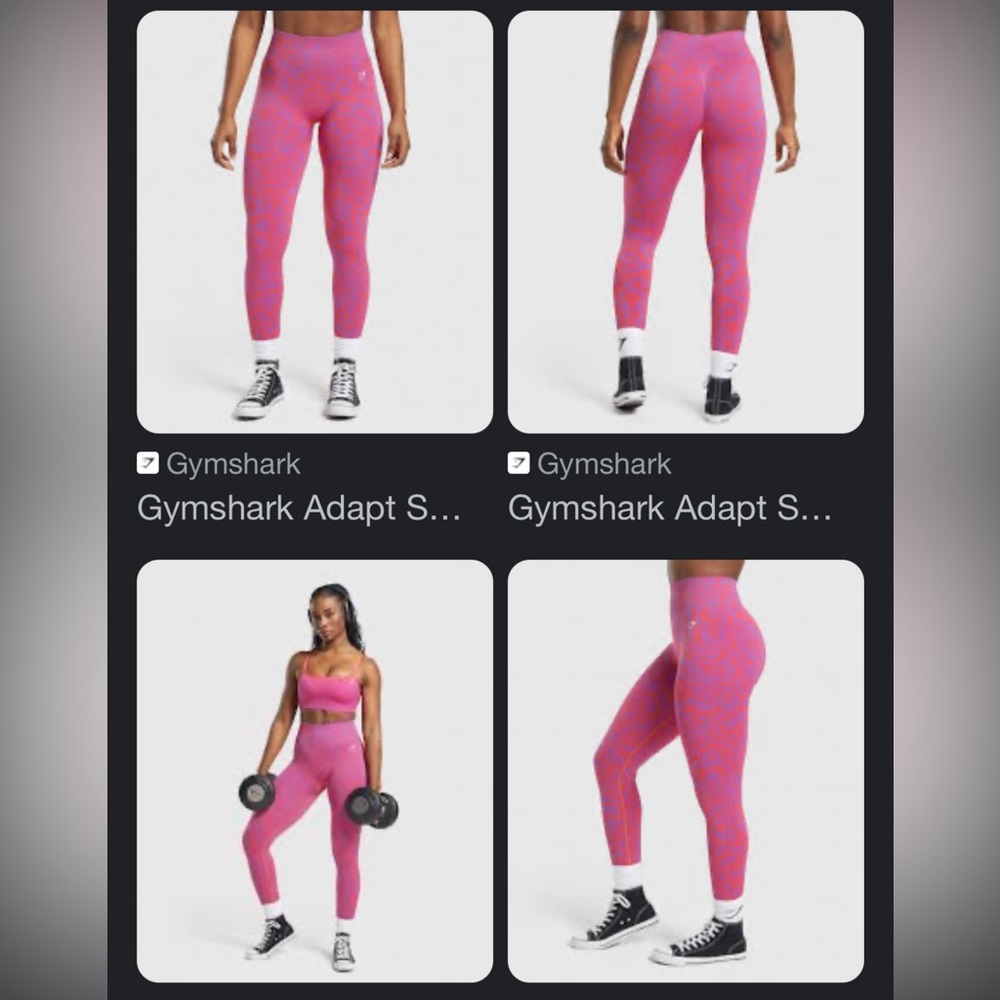 Adapt Safari Seamless Leggings - GymShark NWOT